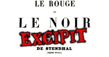 le rouge et le noir stendhal excipit