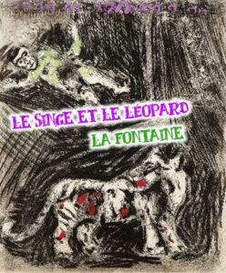 Plaque Boutons Iminacre - Fable "Le Singe Et Le Chat" Blanc, 2,1 Cm, N°12 - Occasion Avec Minimes Marques