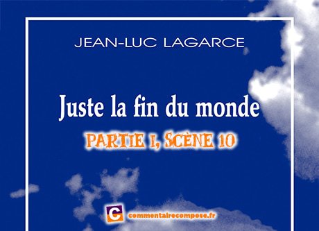  Juste la fin du monde, Jean-Luc Lagarce - Bac de