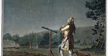 Fontenelle méditant sur la pluralité des mondes